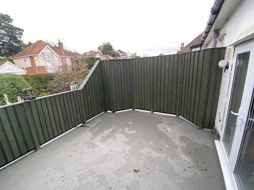 full roof balcony installation