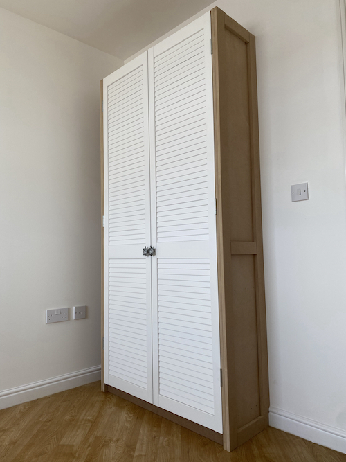 bespoke wardrobe fitted and painted white