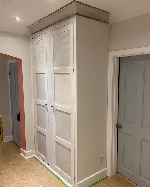 cupboard separation with bespoke doors