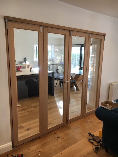 timber interior french doors