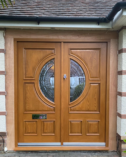 External double front door replacement