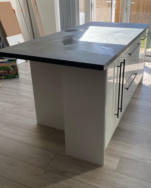 kitchen island installation