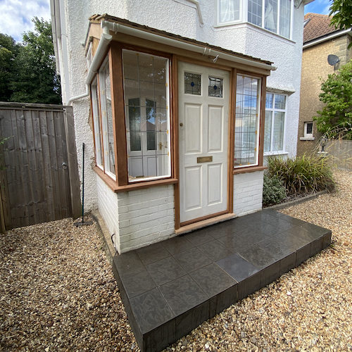 Newly renovated porch