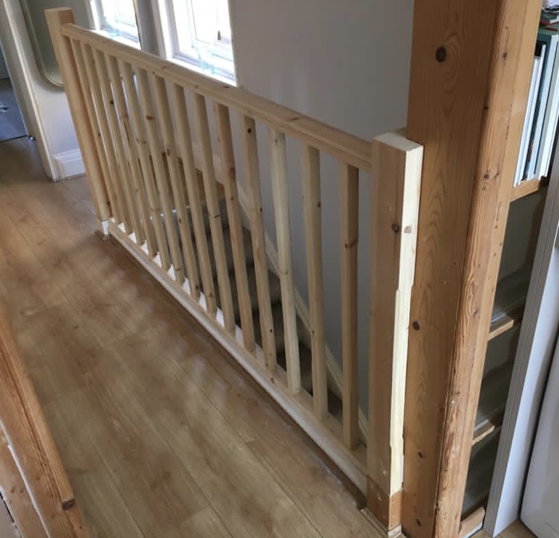 spindle/bannister installation