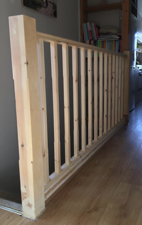 spindle/bannister installation